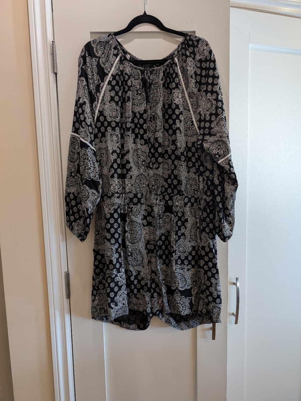 Black And White Romper,XL